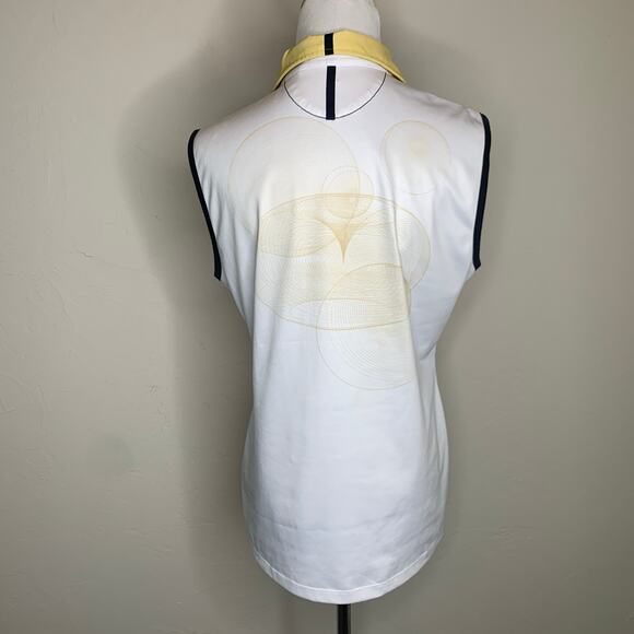 Annika Cutter Buck Sleeveless Polo Shirt Sz Medium - Picture 2 of 9